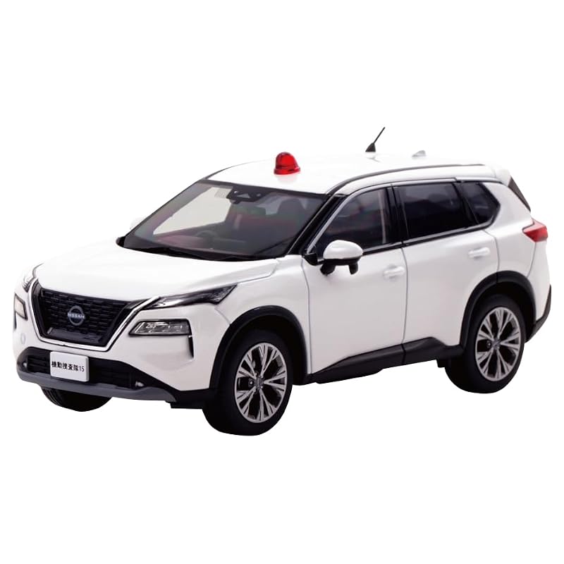 RAI'S 1/43 Nissan X-Trail S e-4ORCE (Т33) 2022 Автомобиль мобильного следственного отдела Департамента уголовного розыска Полицейского управления (белый)
