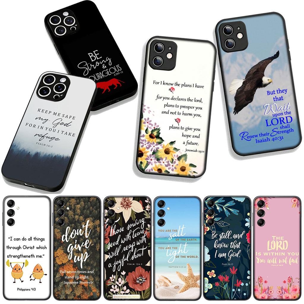 Чехол для OPPO A54 A40 A60 A80 A18 A16 A17 A38 A78 A79 A57 A55 A3 Pro A96 A15 A12 Чехол для телефона Христианский Бог Библейский стих Весна