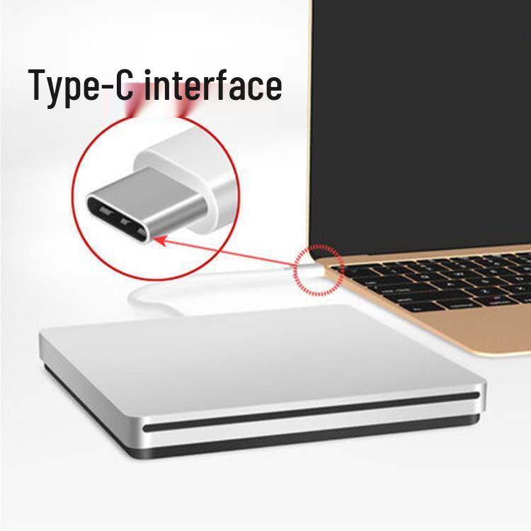 Ультратонкий внешний оптический привод Type-C/USB для мобильных устройств, DVD-резак
