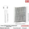 Черная бесшовная шпилька U-образной формы, незаменимая для пучков, фиксирующие шпильки для волос, женские шпильки-одна линия и заколки-шпильки