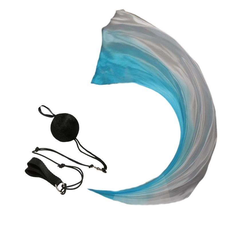 Play Silk Scarf Silk Veil Poi Thrown Balls Stage Performances Props