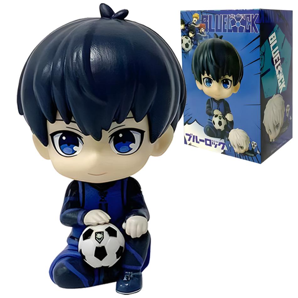 Anime Cute Nagi Yisagi Isagi Yoichi Sitting Action Figure PVC Doll Tabletop Model Anime Peripheral Creative Toys Gift