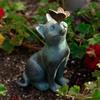 Cute Cat Butterfly Cat Ornaments Home and Courtyard Design Ornaments Cute Cat Resin Handicraft Ornaments