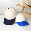 Cotton hard top color matching baseball cap Fashion commuter versatile casual cap Student hat Outdoor baseball cap