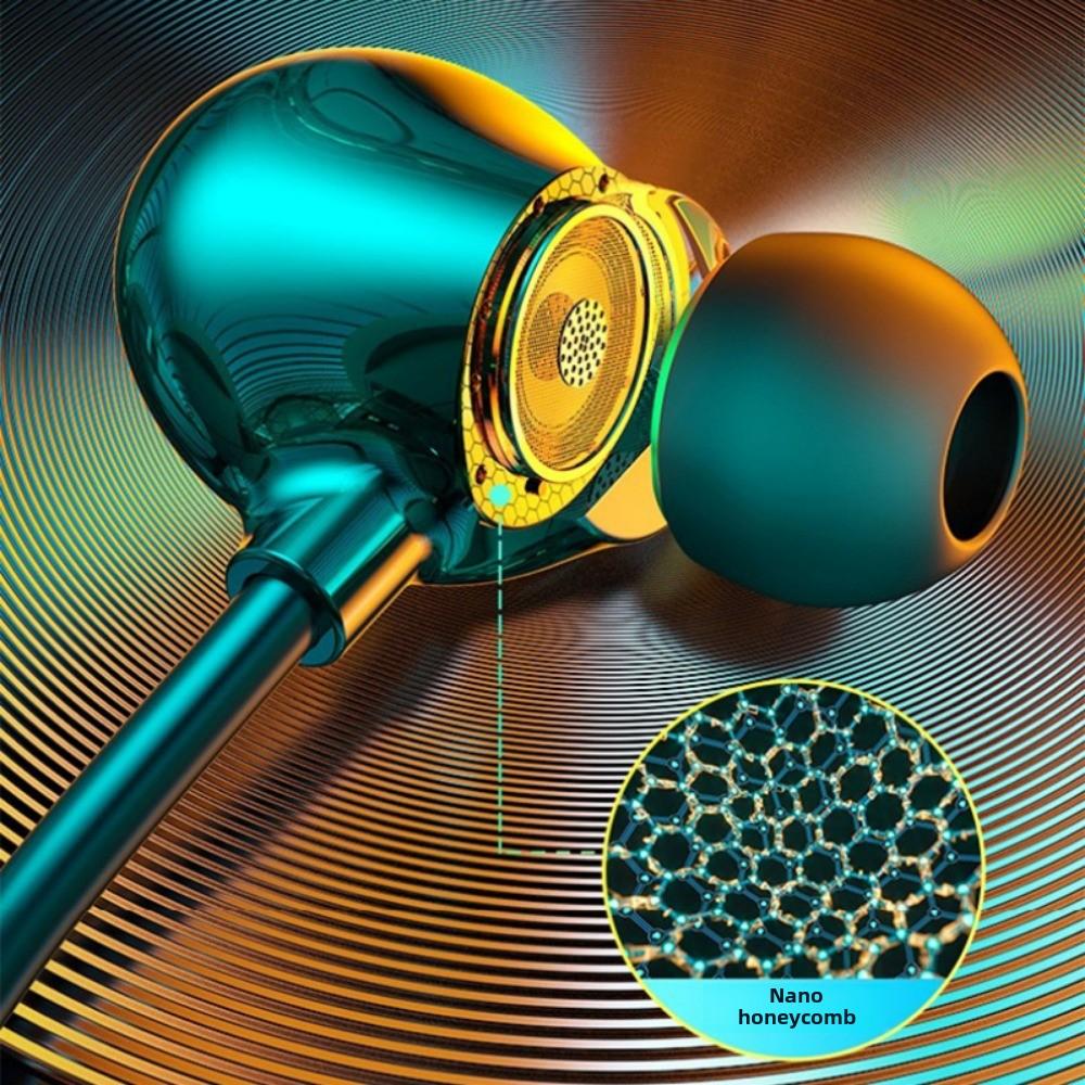 Внутриканальные керамические наушники с диагональным ушным вкладышем, наушники для сна с высоким качеством звука и управлением микрофоном