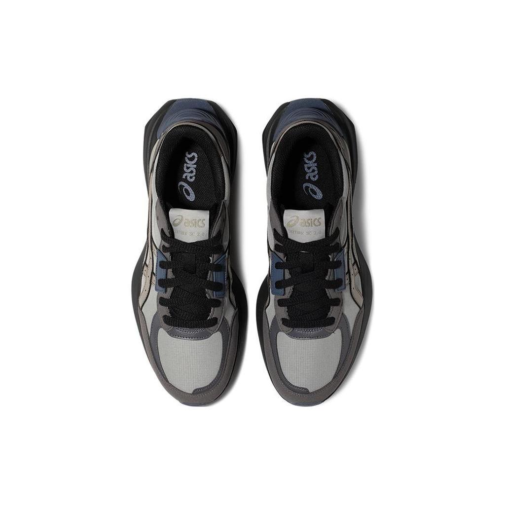 Asics Tarther Sc 2.0 Ткань Синтетическая кожа Спортивные Универсальные Низкие Повседневные кроссовки Унисекс Серый Черный 1203A313-021