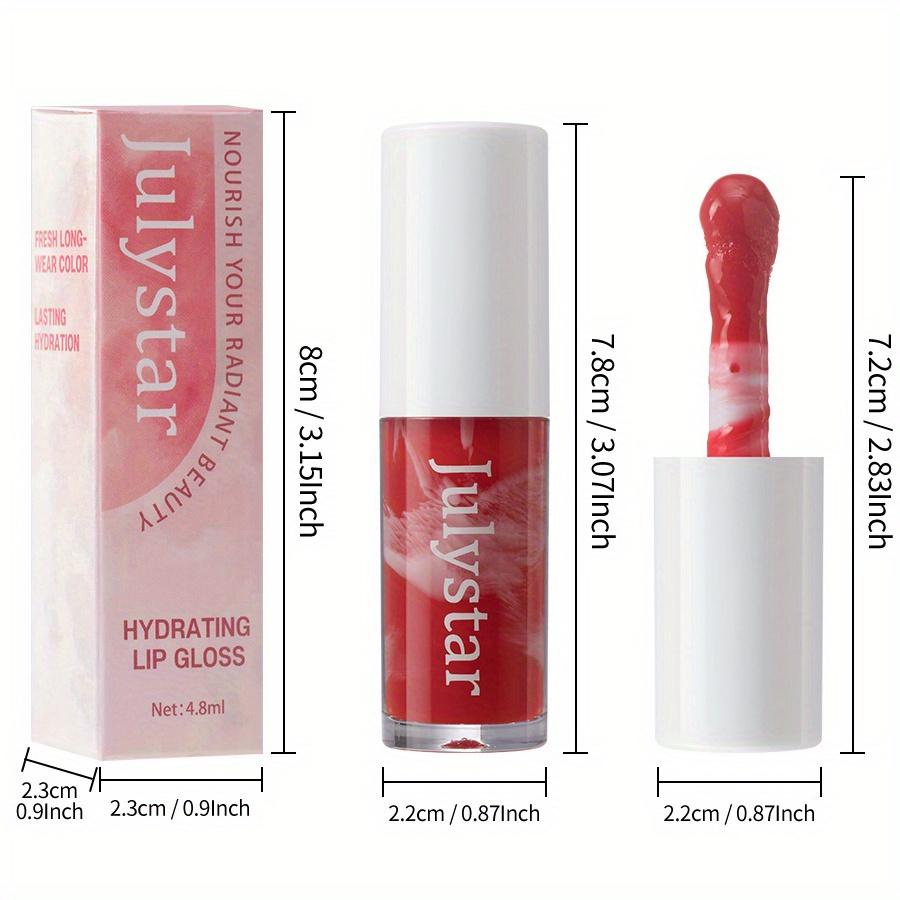 Увлажняющий блеск для губ – Marble Pattern High-Shine Lip Glaze, увлажняющий и стойкий эффект водного блеска, не липкий
