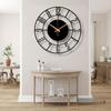 Wall Clock for Living Room Bedroom Office Kitchen Stylish Wall Clock for Home and Hall Designer Big Size Modern(40 Cm)(Black)