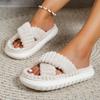 Slippers Women, Four Seasons Indoor Home Shoes, Soft Bottom Home Outside Slippers, Thick-soled Slippers, Cotton Slippers