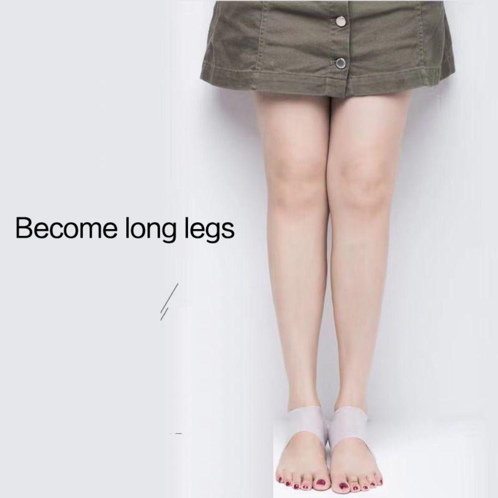 Силиконовая стелька для увеличения высоты, невидимые гелевые подушечки для пятки, переносная подушечка для пятки