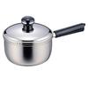 (Miyazaki Seisakusho) Objet Saucepan, 14cm, Made In Japan, 5-Year Warranty, IH Compatible, Lightweight, OJ-2, Silver