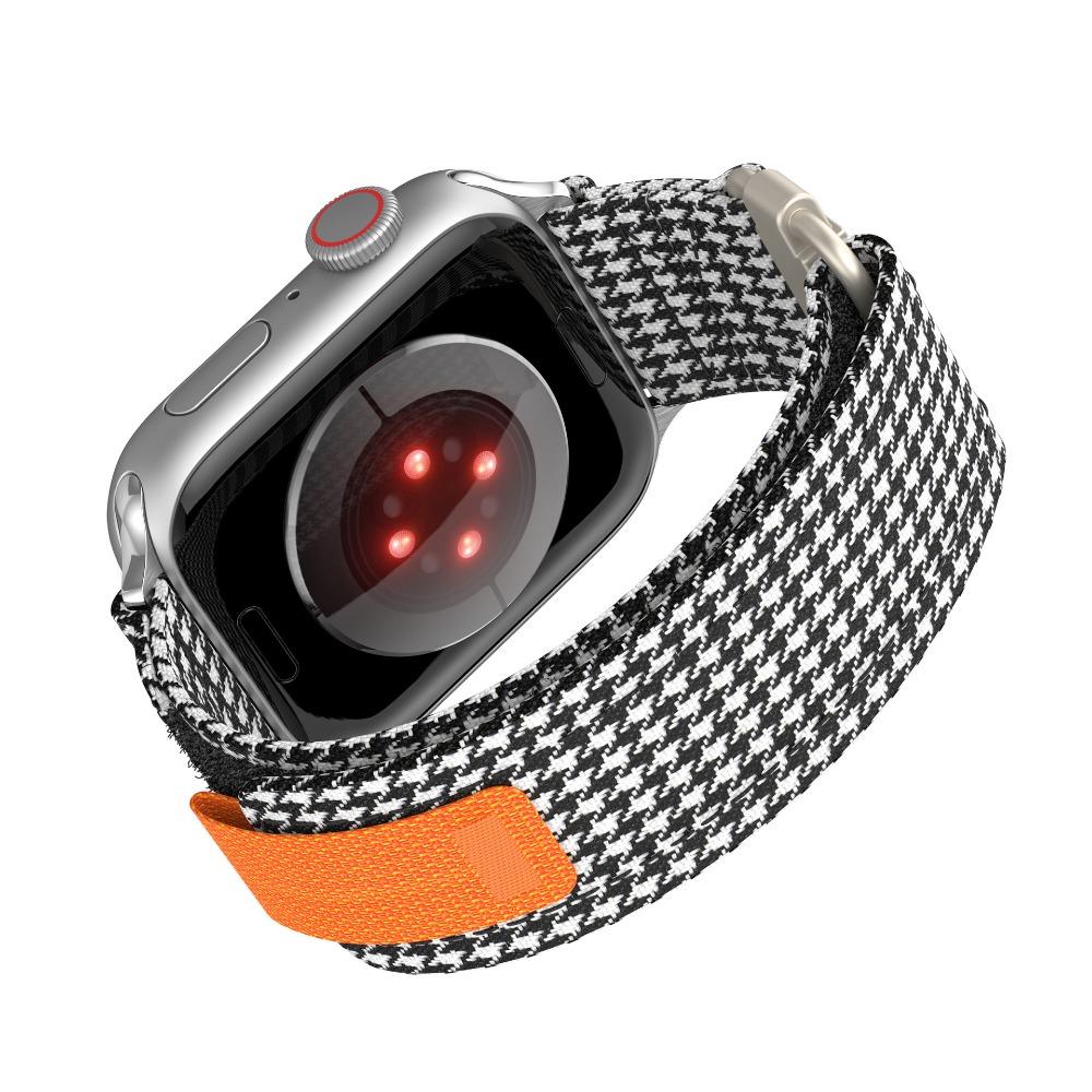 Нейлоновый кожаный ремешок для Apple Watch Band Ultra 49 мм, 44 мм, 45 мм, 42 мм, 41 мм, 42 мм, 38 мм, спортивный ремешок для часов Iwatch Serise 8, 7, 6, 5, браслет