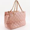 CHANEL Matelasse COCO Mark Tote Bag A15688 Chain tote pink Caviar skin Women Used