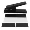 Guitar Pick Maker Black Portable Guitar Pick Punch Cutter with Pickup Strip Sheet Sand Paper for DIY