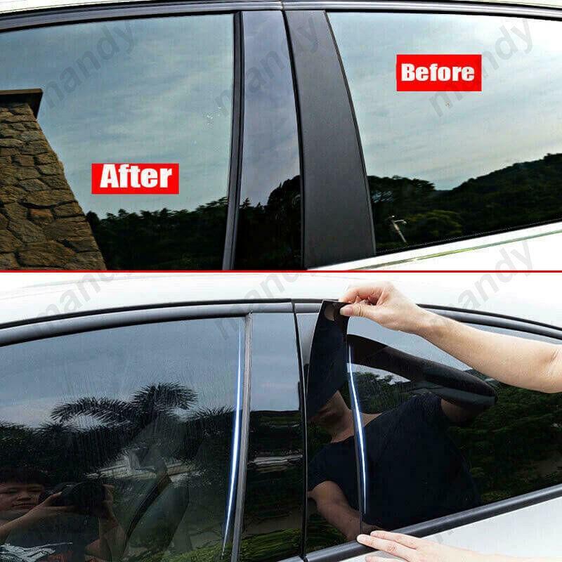 8 шт. Накладки на стойки дверей B C для BMW X5 E53 2000 2001 2002 2003 2004 2005 2006