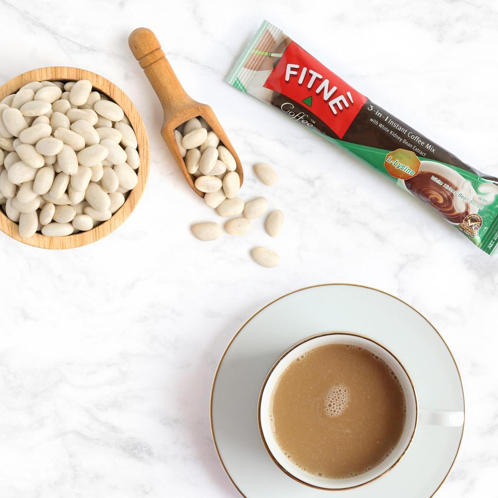 FITNE ' Кофейная смесь растворимого кофе с экстрактом белой фасоли 10/20/24 пакетика - Тайский