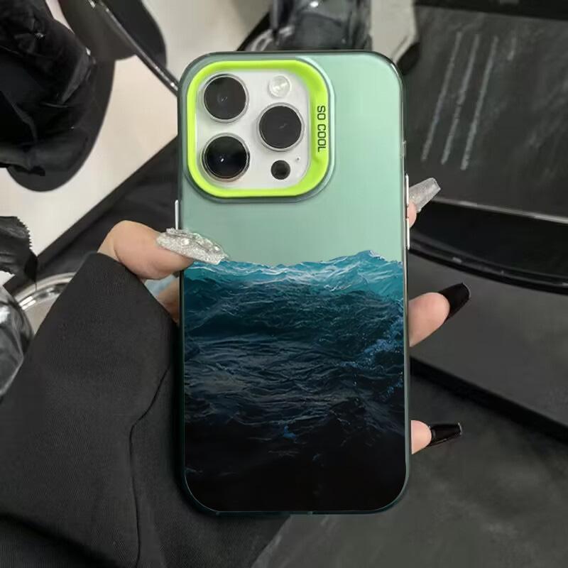Чехол для iPhone 16E Чехлы для iPhone 16 14 13 11 12 Pro Max 7 8 16 Plus XR XS X SE2 Цветной чехол с принтом горного пейзажа