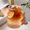 Transparent Glass Cup Retro Coffee Drinkware Juice Milk Transparent Coffee Mug Iced Water Mug Cocktail Beer Glasses Home Decor