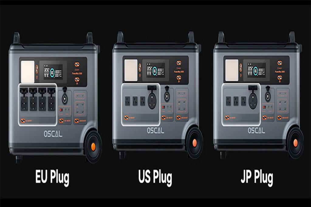 Защищенная электростанция Blackview Oscal PowerMax 3600, аккумулятор LiFePO4 емкостью от 3600 до 57600 Втч, 14 розеток, 5 режимов светодиодного освещения, сигнал азбуки Морзе — вилка европейского стандарта