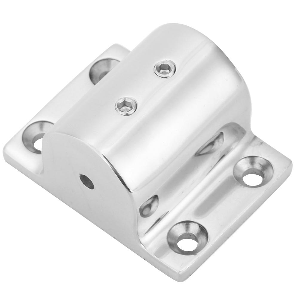 316 Stainless Steel Marine Arm Rest Accessory Rectangle 90 Degrees Tube Base Mount Hardware