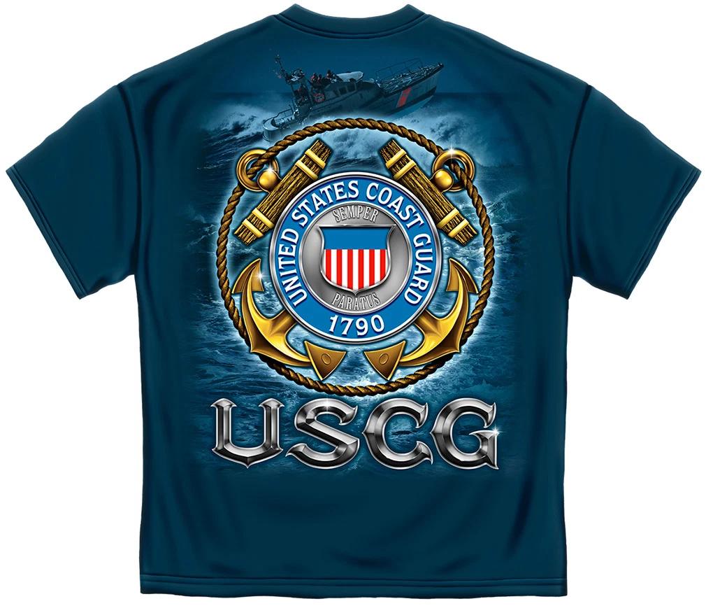 Новая футболка Береговой охраны США SEMPER PARATUS 1790 USCG