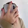Женское блестящее кольцо из титановой стали с римскими цифрами и бриллиантами - Модное украшение на указательный палец в корейском стиле.