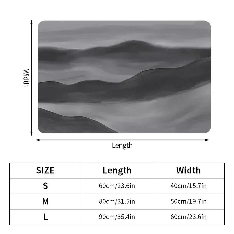 Нескользящий коврик для ванной, суперабсорбирующий коврик для ванной из диатомита, коврик для ванной, коврик для входа в душевую, коврик для ног в туалете, ковер для ванной комнаты