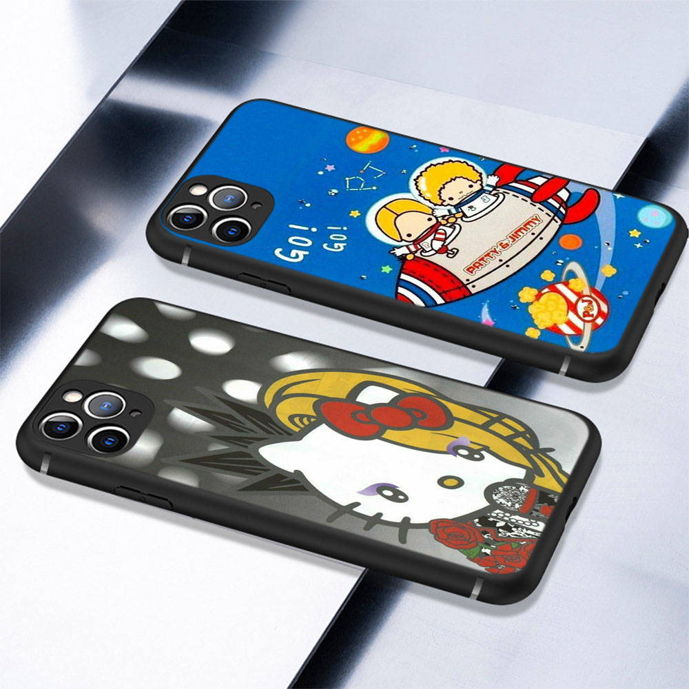 Чехол KT74 Yoshikitty Sanrio для OPPO Reno 8 6 5 4 Pro Find X3 A17 A31 A38 A40 A53 A54 A55 A74 A76 A78 A77 A80 A94 A95 A96 Lite, черный чехол для дивана