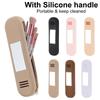 Silicone Makeup Brushes Holder Bag Zipper Make Up Brush Handbag Breathable Easy To Clean Protable Lightweight for Outdoor