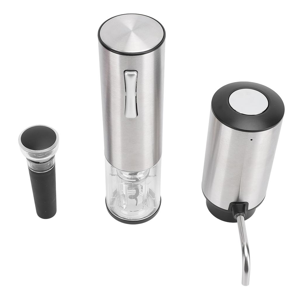 Электрический диспенсер для вина, аэратор и набор штопоров, вакуумная пробка, нож для фольги, наливатель для вина, USB-перезаряжаемый автоматический набор для открывания винных бутылок