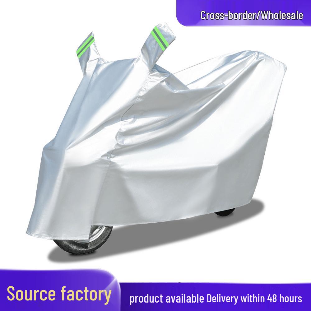 Universal Weatherproof Electric Car and Motorcycle Cover - Rain & Sun Protection, Thickened Dustproof Design
