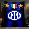 1PC F.C. Internazionale Milano Printed Soft Flannel Blanket Throw for Adult Bedroom Living Room Sofa Camping Travel Fan gifts Christmas Gifts