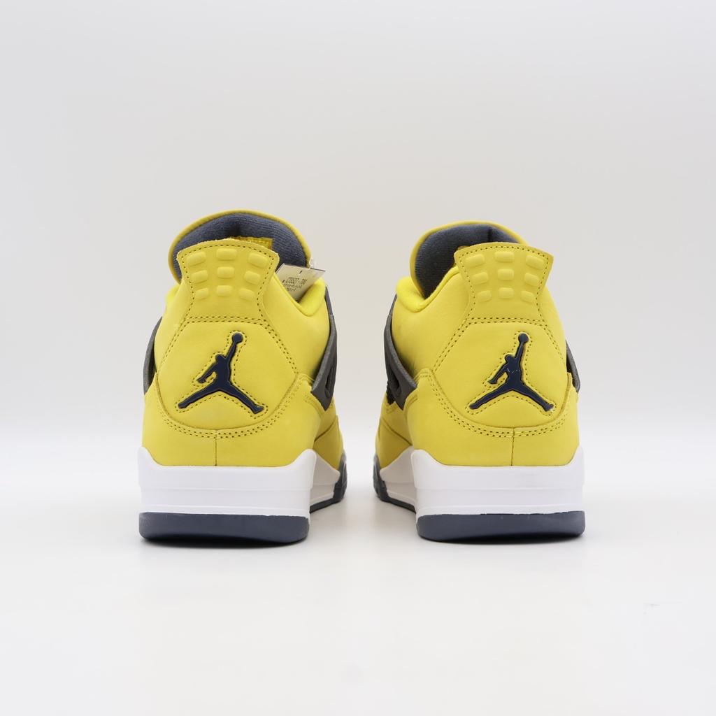 CT8527-700 Nike Air Jordan 4 Retro Молния Гром Желтый Грозовой Серый (Мужской)