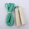 Скакалка деревянная ручка регулируемая прочное льняное плетение длинная веревка сжигание жира профессиональная для взрослых и детей фитнес упражнения