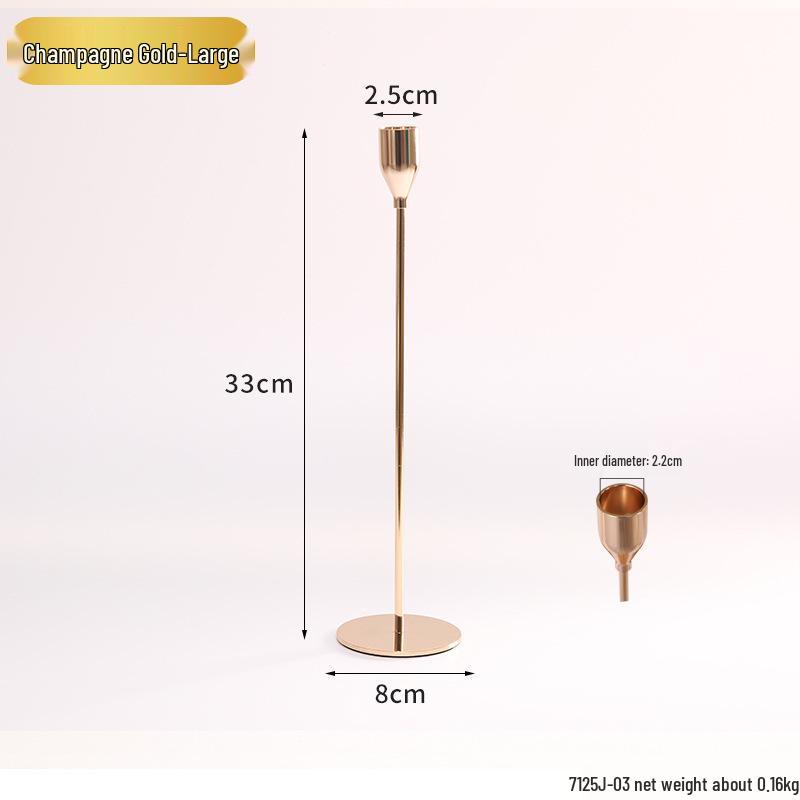 Винтажный французский подсвечник-украшение – Романтический европейский держатель для свечей для декора стола и фотосессий