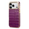 Чехол Denior для iPhone17ProMax с узором под аллигатора 16Plus Кожаный Air Phone Case 13Pro