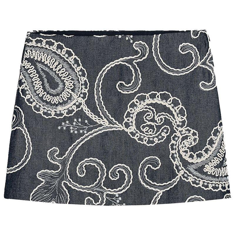 Запра 2025 Лето Новая Мода Французский стиль Универсальный Дизайн Вышивки Кюлоты Шорты с Высокой Посадкой 3367921