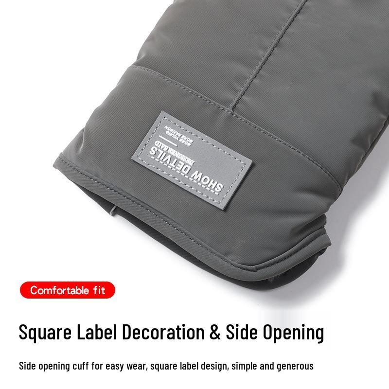 Мужские зимние ветрозащитные утепленные перчатки для велоспорта и мотоцикла