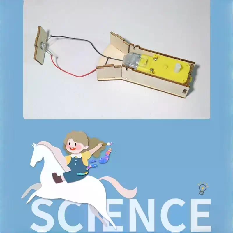 1 Set Physics Science Toys Diy Hand Flashlight Diy Science Experiment Kit  Education Model Toy For Children Gift