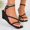 Fashion Women Sandals Summer 2024 New Designer Sandals Slingback Beach Platform Shoes for Women Casual Wedges Sandals Zapatos De Mujer