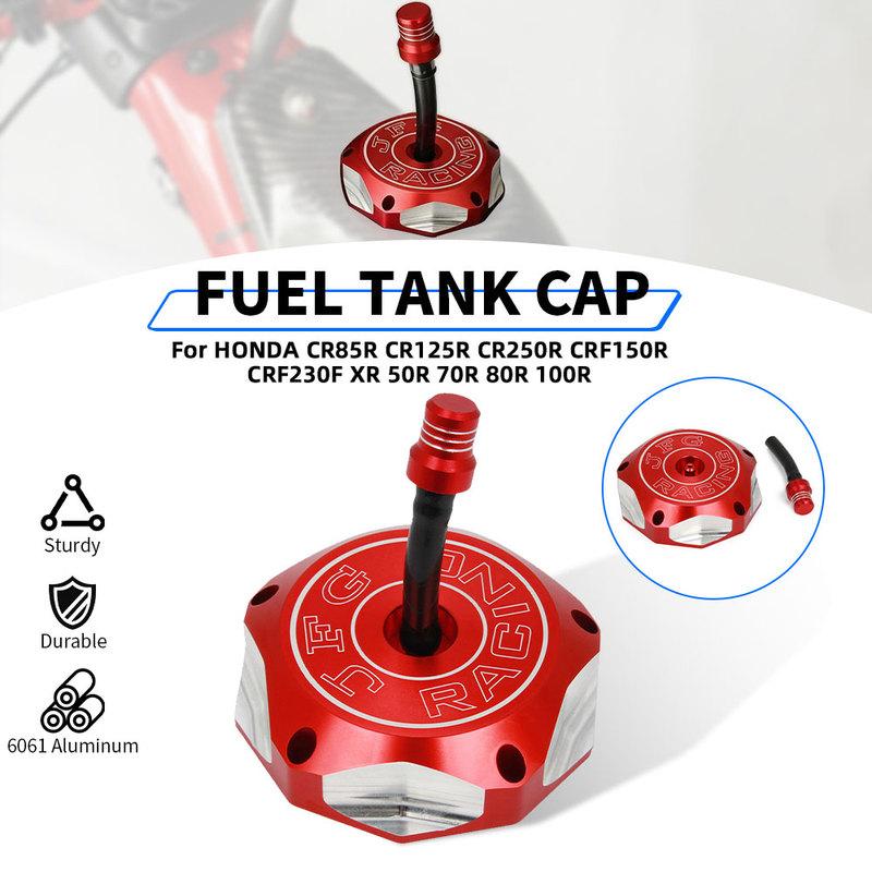Motorcycle CNC Gas Fuel Tank Cover Cap For HONDA CR85R CR125R CR250R CRF150R CRF230F XR 50R 70R 80R 100R