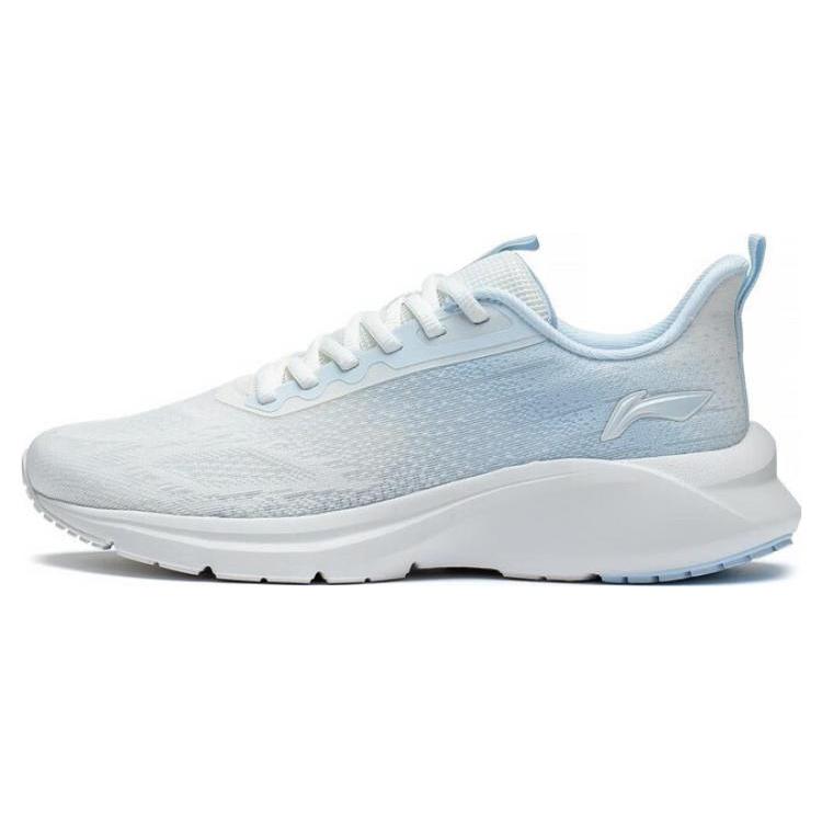 Li Ning YunQue Низкие беговые кроссовки с нескользящей и износостойкой подошвой Женские Бело-синие ARST026-1