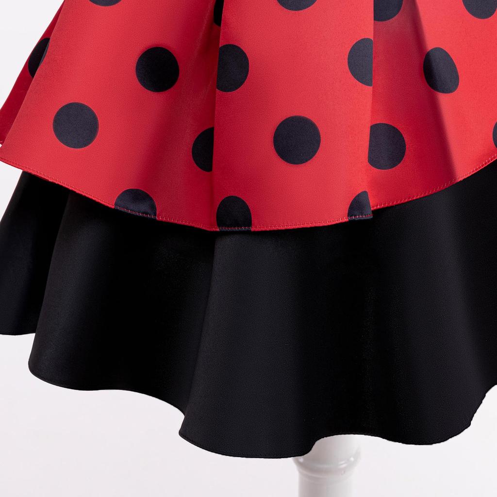 Платье принцессы с принтом бантов на Хэллоуин 2024 года для девочек