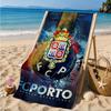 Fc Space Emblem Printed Microfiber Beach Towel, Soft And Absorbent, Quick-Dry, Ideal for Summer Travel, Beach Essential, Swimming Pool