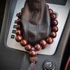 Beads Pendant Wood Decoration for Adults On Car Rear View 20mm Rosary Hanging Ornament Gears Shift Decor