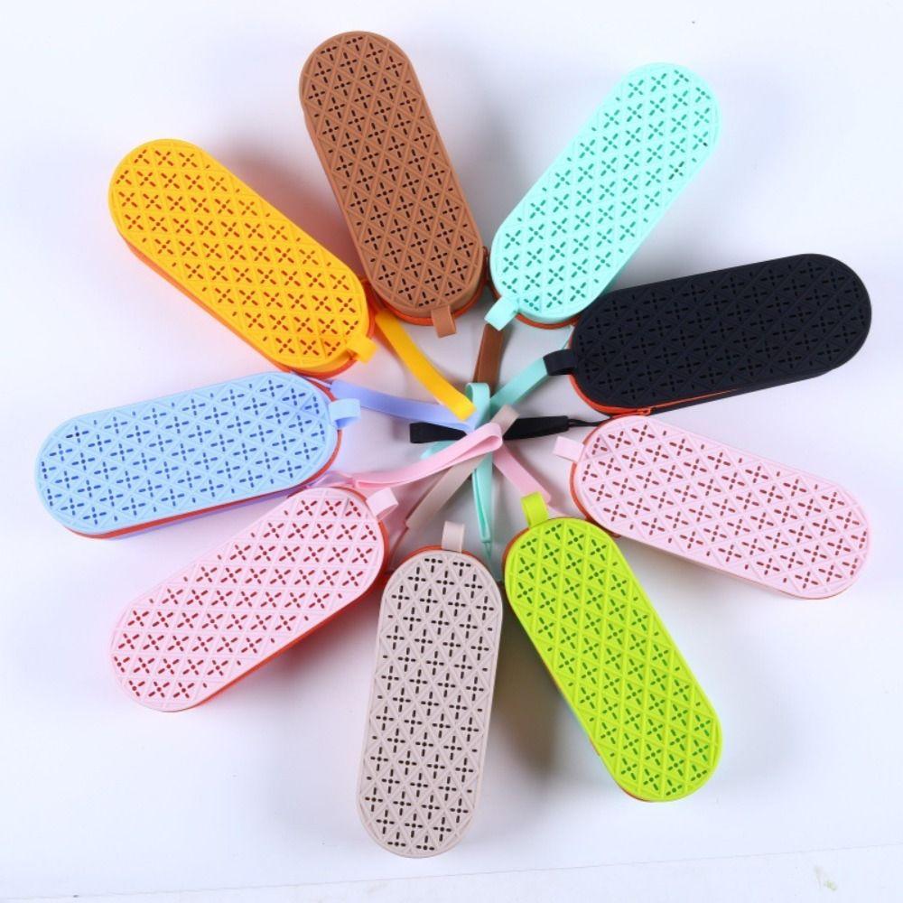 Drain Hole Zipper Eyeglasses Bag Silicagel Myopia Glasses Case Sun Glasses Protection Box Unisex