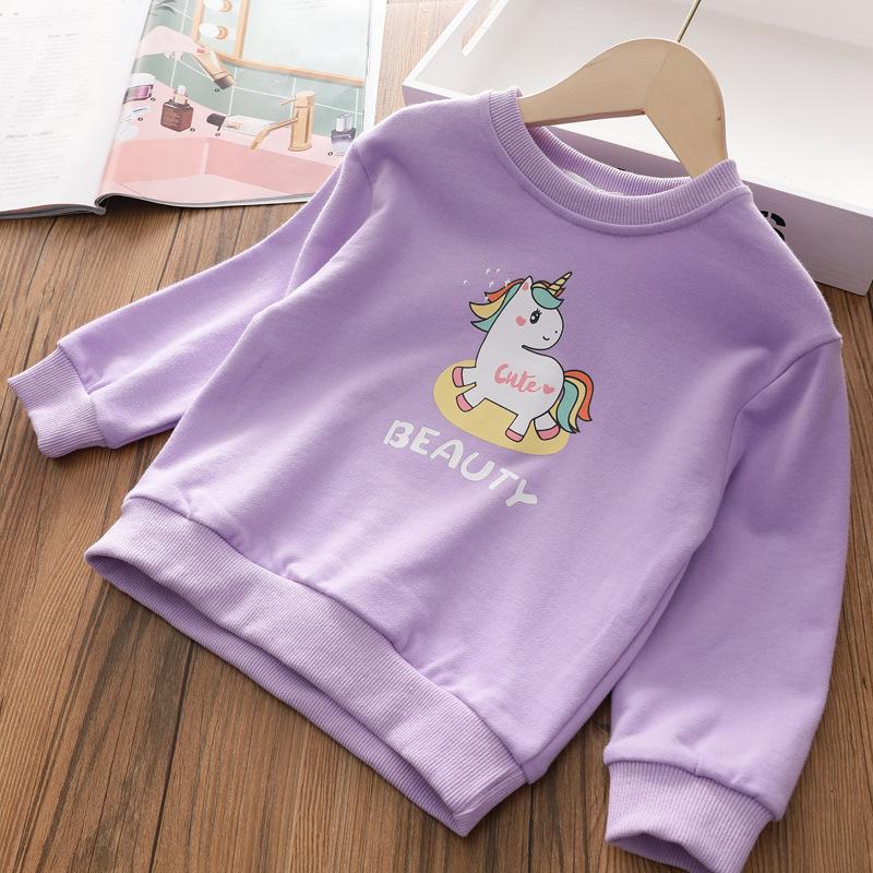 Girls Hoodie Spring and Autumn 2023 Children's Leisure T-shirt