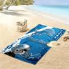 Name Custom Detroit Lions Logo Print Beach Towel, Large Soft Quick Dry Towel for Beach Camping Swimming