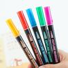 Dual-Tip Metallic Outline Pens Fluorescent Marker with Colorful Borders Smooth Tip Highlighters for Cards Crafts & Notes