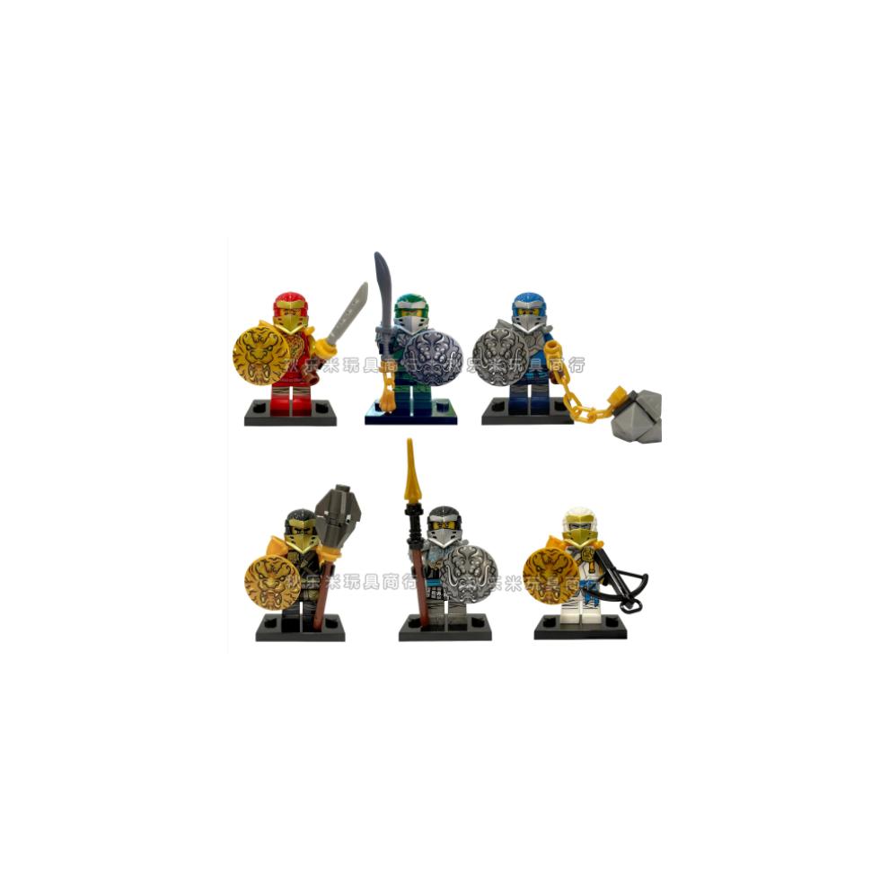 6Pcs Ninjago Mini Figures Building Blocks Toys